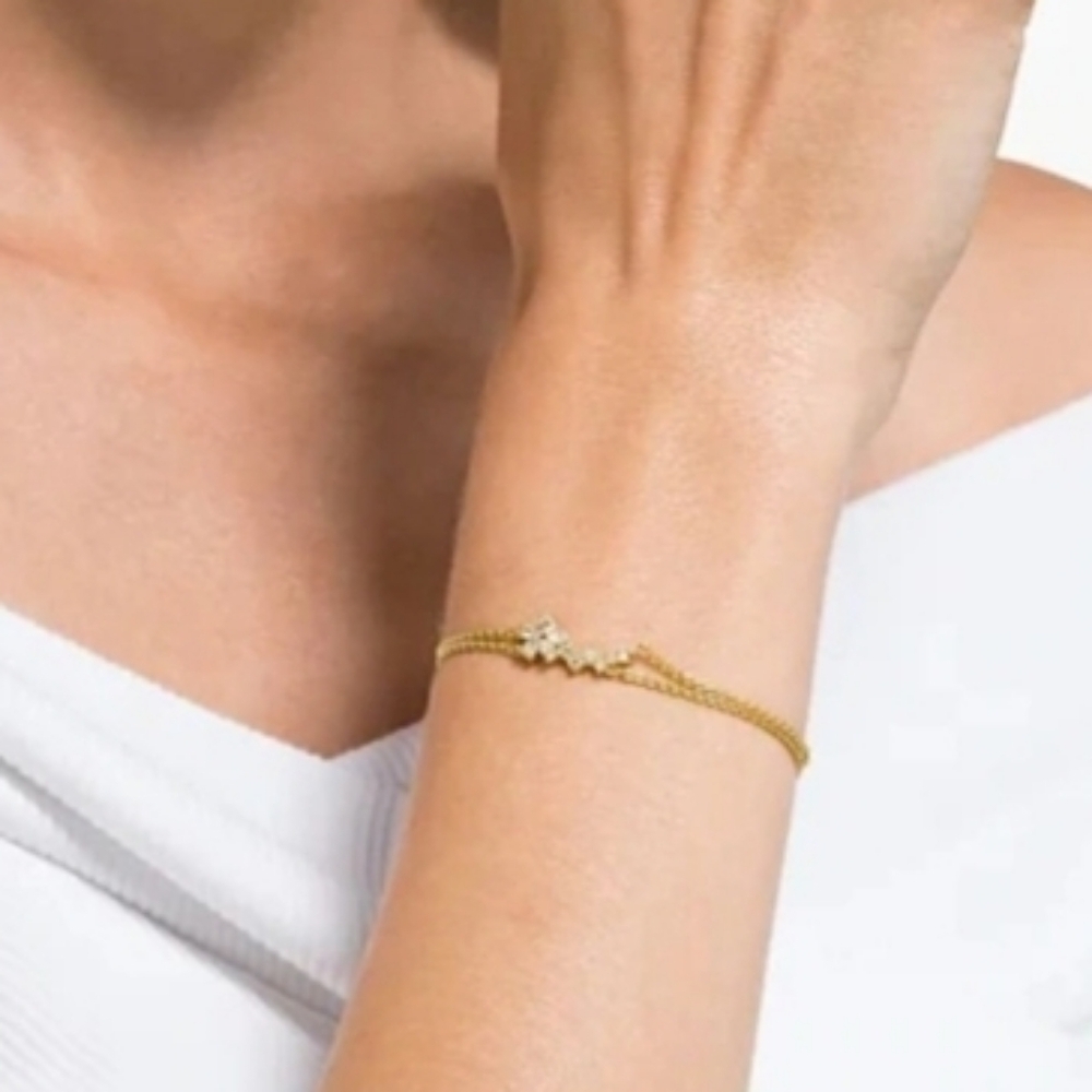 Swarovski Gold Bracelet